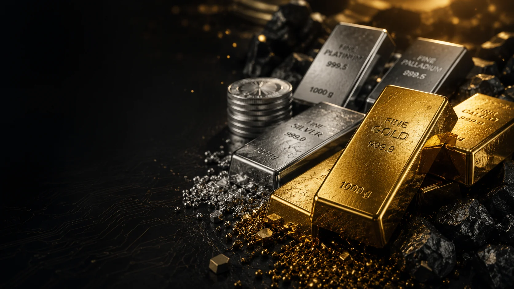Gold, Silber, Platin und Palladium – Premium Edelmetalle